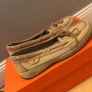 Tan Sperry Top Siders (good condition)
